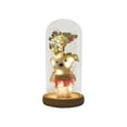thumbnail image 3 of RBCKVXZ Preserved Rose Teddy Bear Night Light - 6" Glass Dome LED Lamp with Wood Base, Battery Operated Gift for Valentine's Day/Birthday/Anniversary, 3 of 8