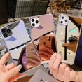 thumbnail image 2 of Funda de TPU con espejo para iphone 14, 13, 12, 11 Pro, XS MAX, XR, X, 6, 6s, 7, 8 plus, a prueba de golpes, 7, 8 plus Fivean unisex, 2 of 2