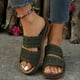 thumbnail image 2 of WILLBEST Sandalias Antiderrapantes Para Mujer, Zapatos De Mujer, Sandalias De Cuña Con Suela Gruesa, Sandalias De Una Pierna Huecas Con Flores De Moda, 2 of 8