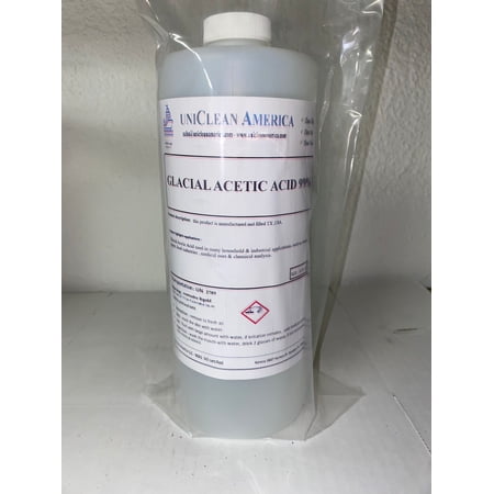 Glacial Acetic Acid- High purity Acetic Acid 99.9% - Made in USA - size: 16 fl oz