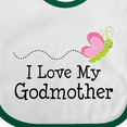 thumbnail image 4 of Inktastic I Love My Godmother Girls Baby Bib, 4 of 4