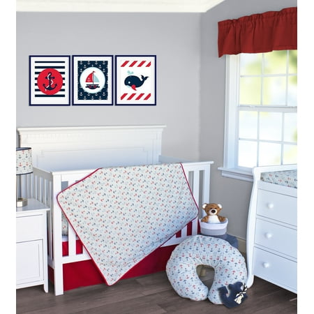 Pam Grace Creations Anchors Away Nautical Crib Bedding Set By Pam