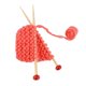thumbnail image 3 of Suéter de punto para casa de muñecas a escala 1:12, modelo en miniatura, accesorio para casa de muñecas, juguete Life Rojo, 3 of 9