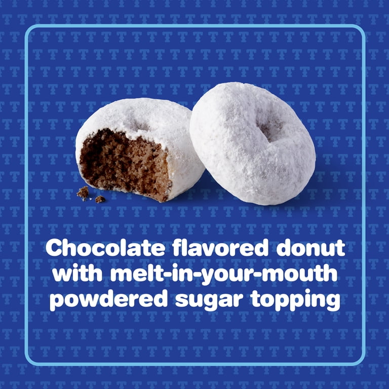 Tastykake Black & White Mini Donuts, Chocolate Flavored Powered