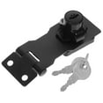 thumbnail image 5 of OUNONA Raindrops 5 Sets Secure Metal Cabinet Lock with Key Hasp Latch for Office and Home Heavy Duty Drawer Lock for File Cabinets Cabinet Latch, 5 of 8