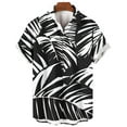 thumbnail image 4 of ZCFZJW Mens Hawaiian Shirts Short Sleeve Casual Button Down Tropical Beach Shirt Big and Tall Regular Fit Comfy Holiday Vacation Tees Tops Multicolor#09 XXXXXL, 4 of 4