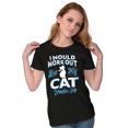 thumbnail image 4 of Crazy Cat Ladies Funny Gym Workout Womens Fitted Plus Size Graphic Tee Brisco Brands 2X, 4 of 5