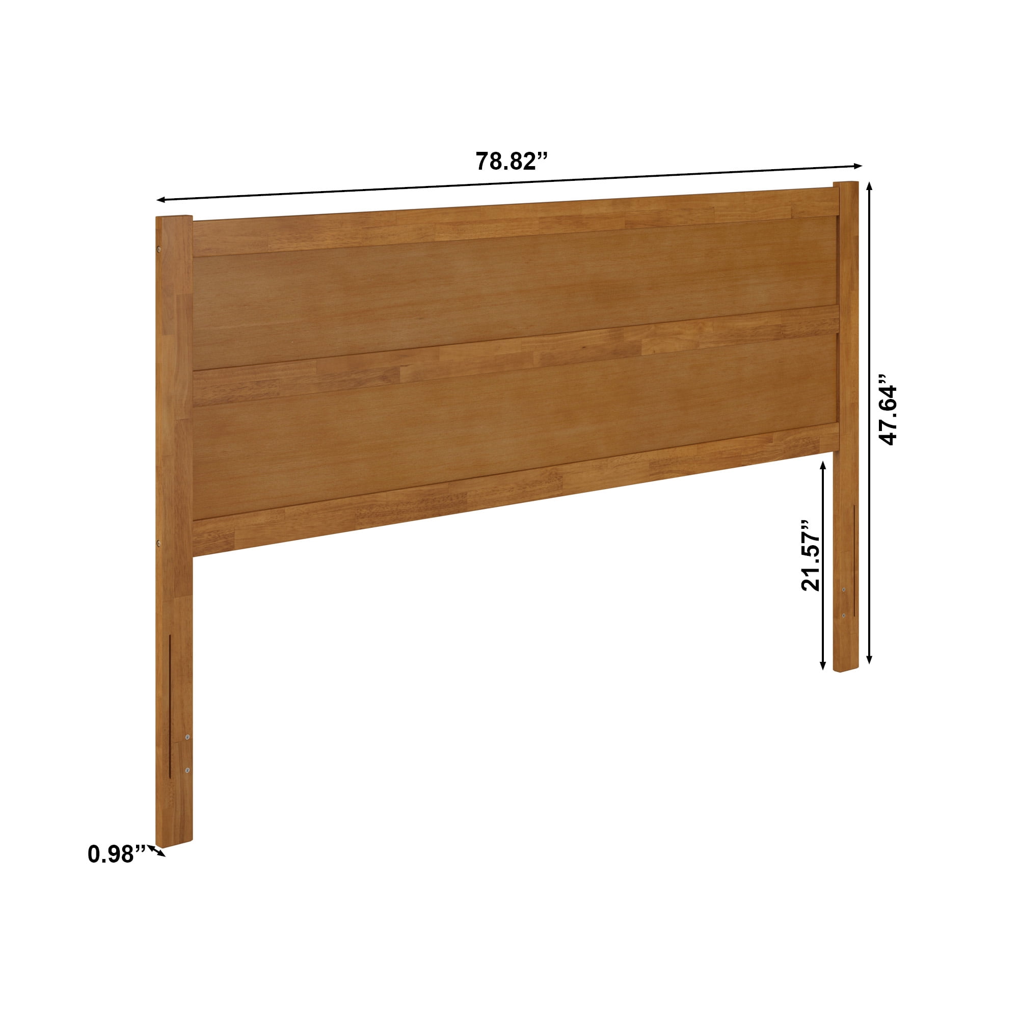 AFI Aveline King Modern Panel Wood Headboard, Light Toffee