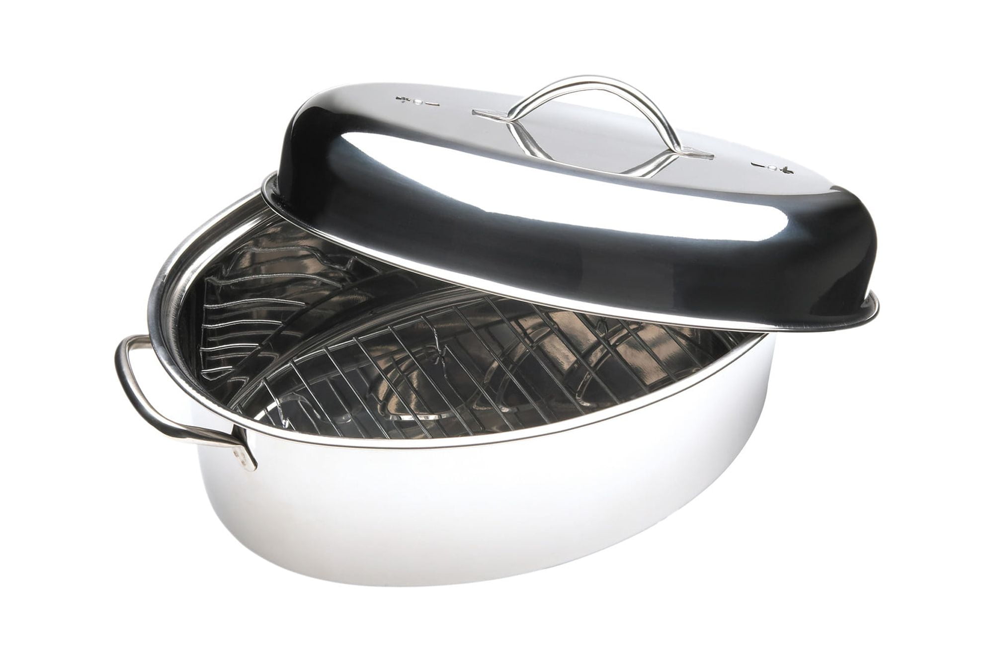 Walchoice Roasting Pan with Rack Set, Stainless Steel Large Turkey
