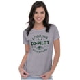 thumbnail image 4 of Alien Believer UFO Hunter Copilot Womens Fitted Plus Size Graphic Tee Brisco Brands 2X, 4 of 5