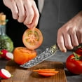 thumbnail image 2 of Cuchillo de División Compacto de Alta Dureza, Campamento Portátil de Carne Que Come Cuchillo Multipropósito con Vaina, Hoja Afilada a Mano de Acero 5Cr13 para Uso de Cocina Al Aire Libre, 2 of 5
