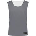 thumbnail image 1 of ASI 9718.R04.XL Youth Mesh Reversible Pinnie Top, Graphite & White - Extra Large, 1 of 1