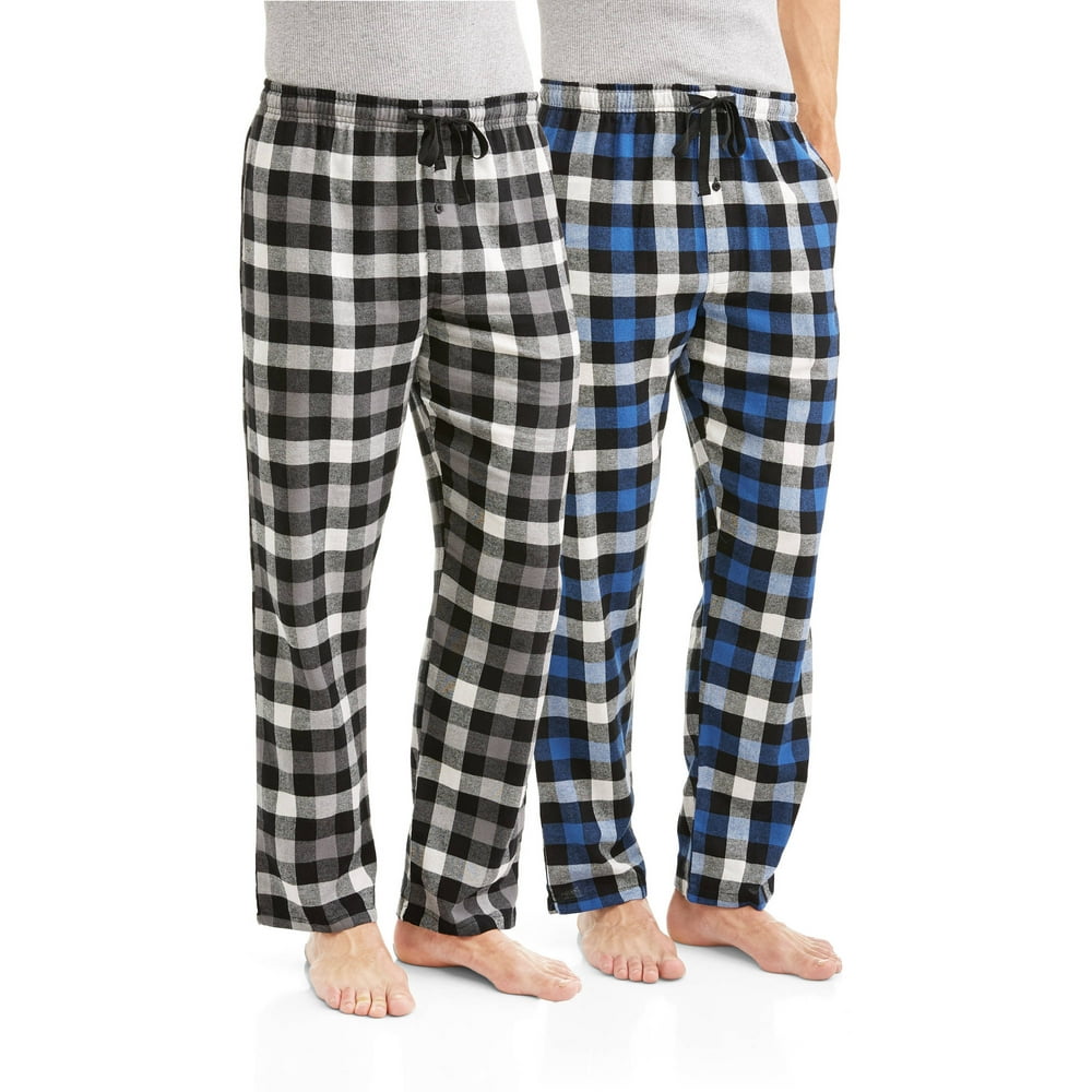 Hanes - Hanes Men's 2-pack 100% Cotton Flannel Pajama Pant - Walmart ...