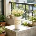 thumbnail image 4 of Galvanized Metal Flower Bucket, Rustic Farmhouse Style Vase with Handles, Waterproof Planter for Indoor Outdoor Decor, Perfect for Floral Arrangements and Wedding Centerpieces, 4 of 6