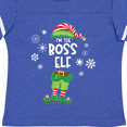 thumbnail image 4 of Inktastic Funny Christmas I'm the Boss Elf with Shoes and Hat Boys or Girls Toddler T-Shirt, 4 of 5