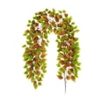 thumbnail image 2 of 67" Artificial Maple Leaf Fall Garland, Rustic Farmhouse Autumn Foliage for Halloween Thanksgiving, Holiday Decor for Mantel Stair Banister Door, 2 of 6