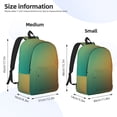 thumbnail image 2 of Fotbe Orange To Teal Gradient Mochila de Lona con Estampado, Mochila Duradera, Mochila Versátil de Alta Calidad, Mochila Compacta Vintage-Medium, 2 of 5