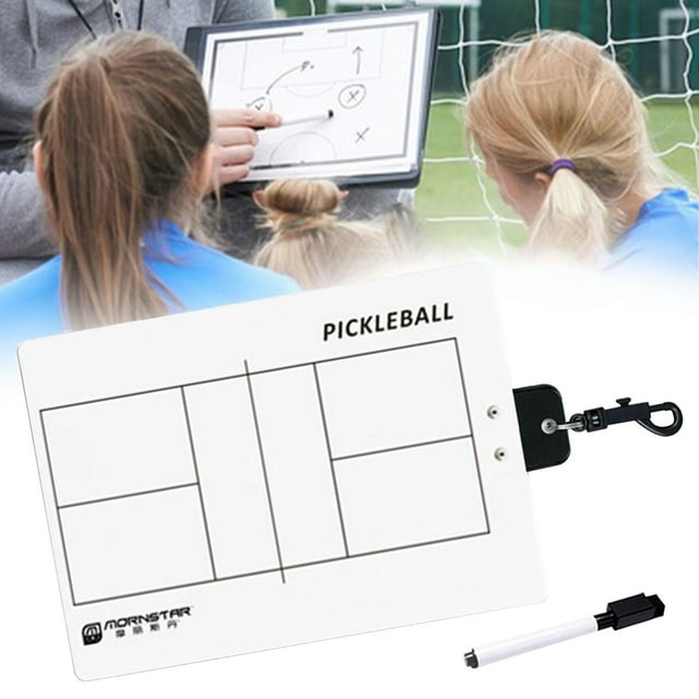 DYNWAVECA Coaching Boards Coaches Marker Whiteboard Portable Professional Game Training Tool Training Equipment Practice Board Strategy Pickleball