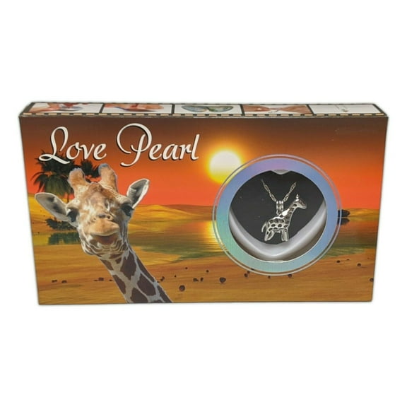 Love Pearl GIRAFFE Necklace Kit, Simulated Pearl in an Oyster