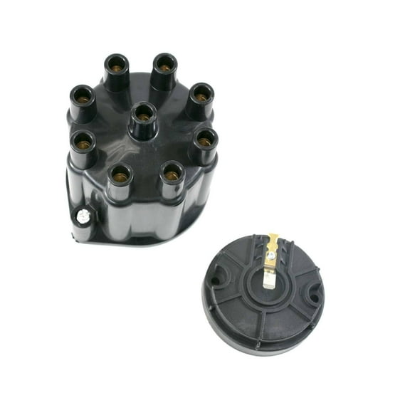 8-Cylinder Female Pro Series Distributor Cap  Rotor Kit - Black