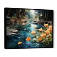 thumbnail image 2 of Designart "The Urban Symphony Of Tranquil Lakes And Rivers III" Landscape Lake River Floater Framed Canvas Prints, 2 of 5