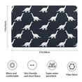 thumbnail image 3 of Dark Blue Dinosaurs Silhouette Pattern Bathroom Rugs Mat,Non Slip Microfiber Bathroom Rug,Rubber Backing,Soft Bathroom Mats for Bathroom Floor,Tub and Shower,17x27in(43x68cm), 3 of 5