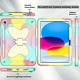 thumbnail image 2 of ShieldPlus for iPad 10th Generation Case 10.9" 2022 for Kids Girls, Shoulder Strap, Shockproof Sturdy Cute Cover 10th Gen iPad Case with Butterfly Stand,Rainbow, 2 of 6