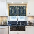 thumbnail image 5 of Yayeee Kitchen Curtains Tier Pair Light Filtering 27"x24" Rod Pocket Short Cafe Window Panel, Shadowy Forest Pattern, 5 of 7