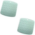 thumbnail image 1 of KAIYANG Posavasos de silicona multiusos, resistentes al calor y duraderos, aislantes de color verde, 1 of 5