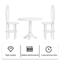 thumbnail image 3 of Miangastore 3Pcs Fairy Garden 1:12 Miniature Table Chair Ornament Set Kids DIY Craft Tools, 3 of 8