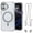 Clear Gray, variant on For iPhone 17 Pro Max Case with Adjustable Phone Lanyard Strap, Compatible with MagSafe, Shockproof Military-Grade Protection, Magnetic Phone Case, Crossbody Neck Strap