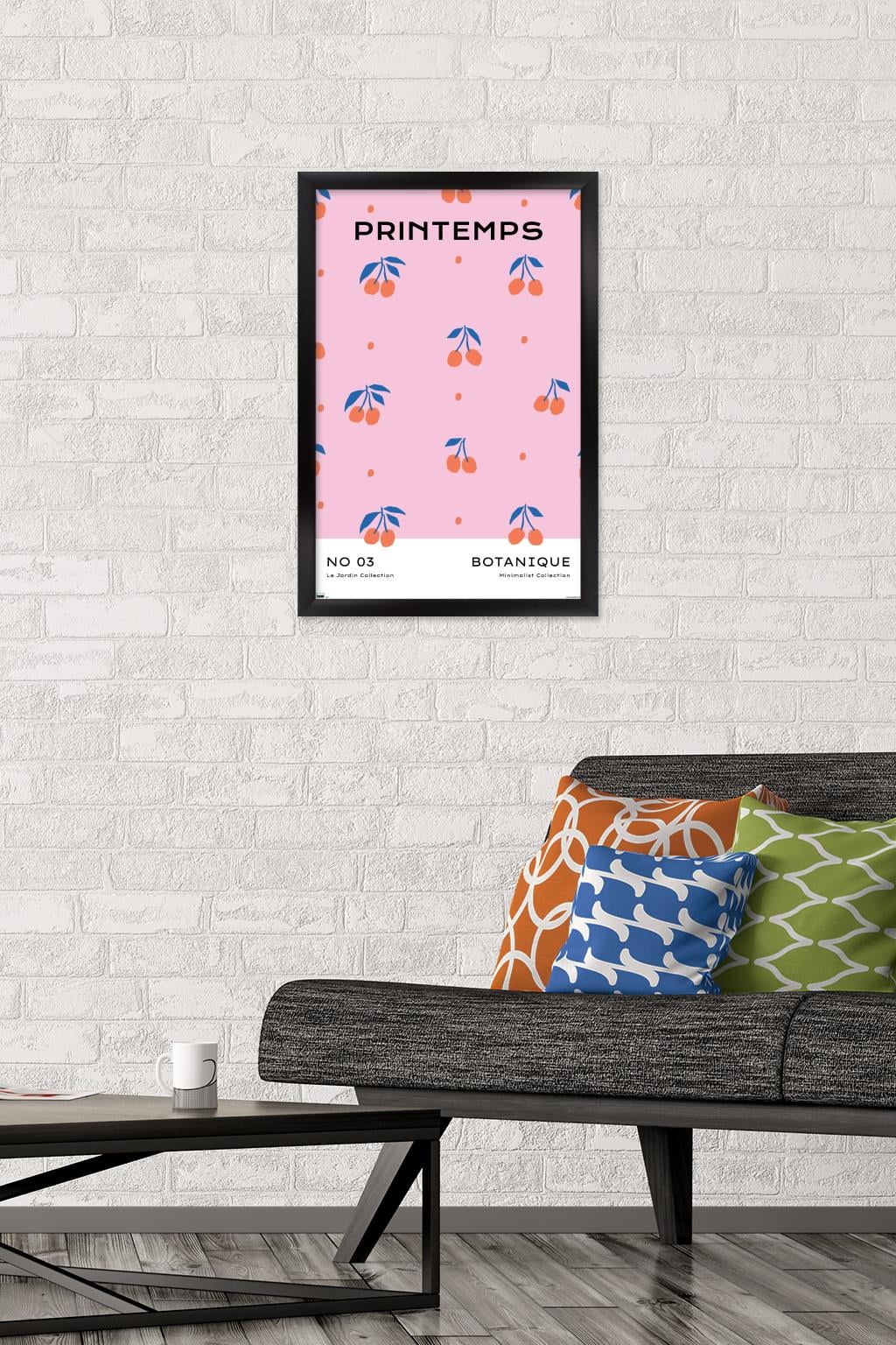 Botanique No 03 Wall Poster, 14.725" x 22.375" Framed