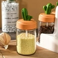 thumbnail image 1 of 1pc Kitchen Cactus Condiment Pot Spice Jar Spice Container With Lid Cactus Kitchen Jar Salt Jar Seasoning Box Seasoning Bottle, 1 of 7