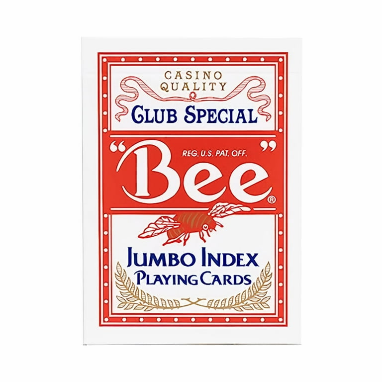 Bee Jumbo Index Playing Cards, Standard Size, Diamond Back Design