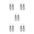 thumbnail image 1 of Qarigey Pendientes clásicos occidentales Pintura de aleación Bohemio Ligero Exquisito Moda Atractivo Colgantes de oreja Joyería negro negro 5Conjunto, 1 of 6