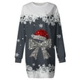 thumbnail image 4 of Krdevn Décoration de Noël, Robe à Capuche Décontractée Imprimée de Noël pour Femmes, 4 of 5