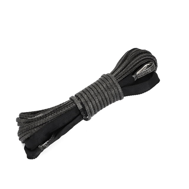 15M 10000LBS Synthetic Winch Rope,Line Recovery Cable For Off Road 4WD ATV UTV Truck Boat SUV Synthetic Winch Towing Rope