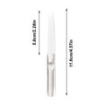 thumbnail image 2 of Metal Handle Pointed Tip Nail File for Manicure Pedicure Shaping Buffing Smoothing Salon Quality Nail Care Tool, 2 of 2