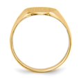 thumbnail image 5 of Auriga Fine Jewelry 10K Yellow Gold 14.0x10.0mm Closed Back Signet Ring for Women Size 6.75, 5 of 6