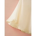 thumbnail image 5 of Manyakai Girls Chiffon Bolero Cardigan Shrugs Basic Sheer Lace-up Shawl Top Party First Communion Champagne M, 5 of 6
