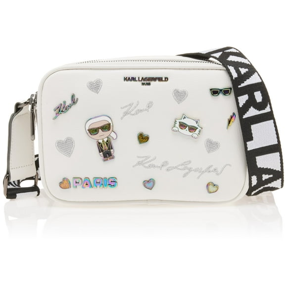 Bolso Bandolera Karl Lagerfeld Paris Maybelle Pin Blanco