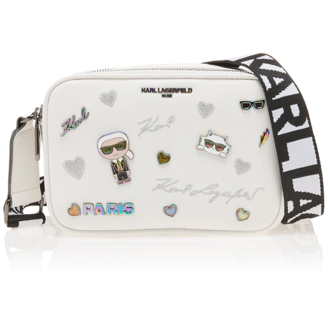 Bolso Bandolera Karl Lagerfeld Paris Maybelle Pin Blanco