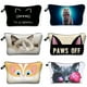 thumbnail image 2 of Jom Tokoy-bolsa organizadora de cosméticos para mujer, neceser negro puro con estampado de gato bonito, bolsa de maquillaje de marca a la moda LIUWENJING unisex, 2 of 2