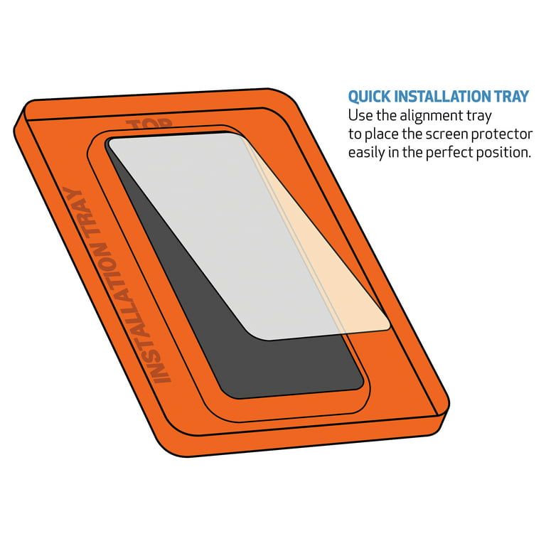 DuraGlass Tempered Glass Screen Protector with Quick Installation