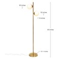 thumbnail image 2 of Brightech Sphere Globe Light Standing Floor Lamp with LED Bulbs, Gold Brass, 2 of 11