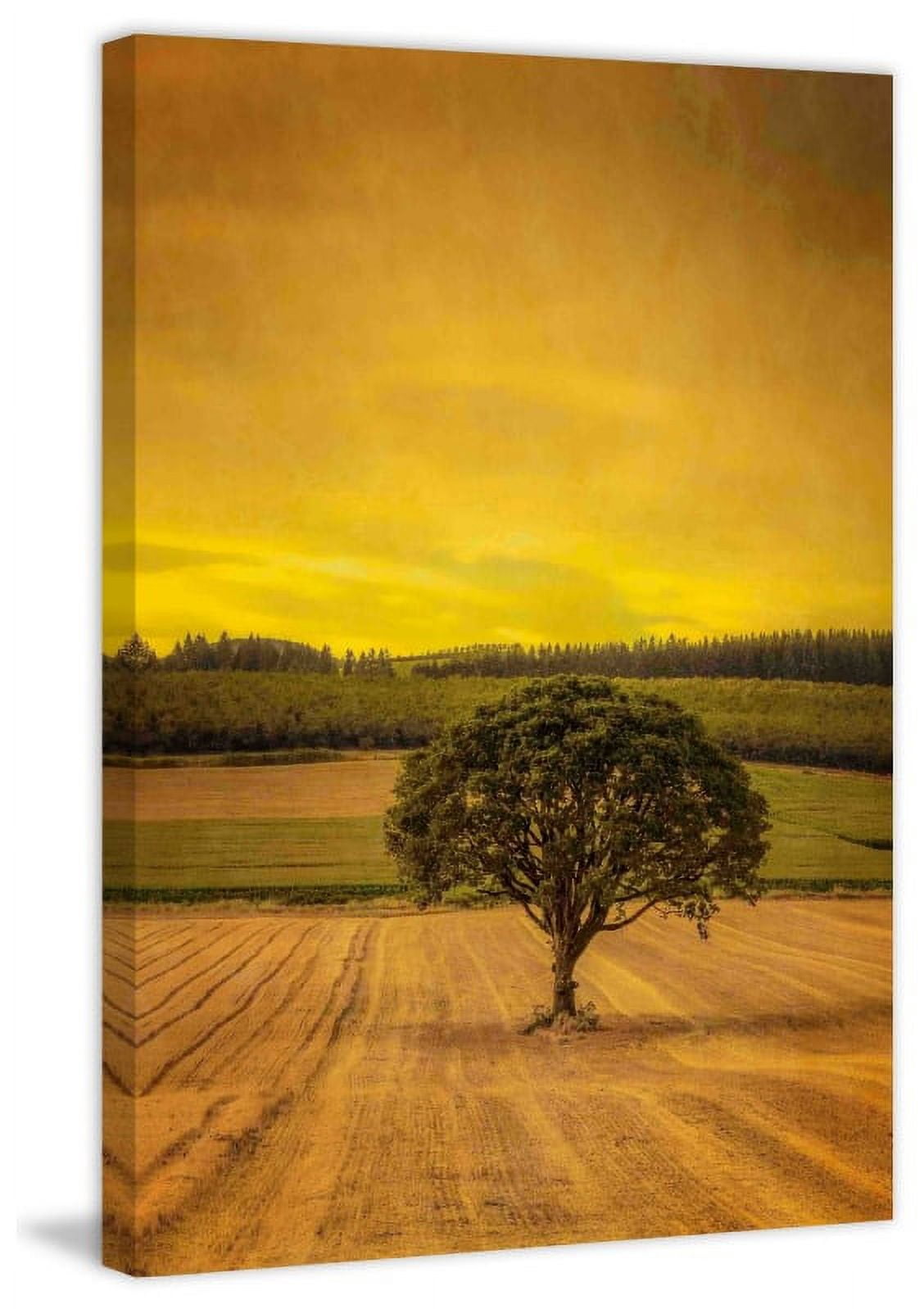 Marmont Hill "Lone Tree at Sunset" Painting Print on Canvas