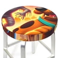 thumbnail image 3 of Lsque Scooby-Doo Round Bar chair cushion covers Velvet Fabric Premium Comfort Protects from Scratches and Stains for 14-17 Inch Chair- 13 inch, 3 of 7