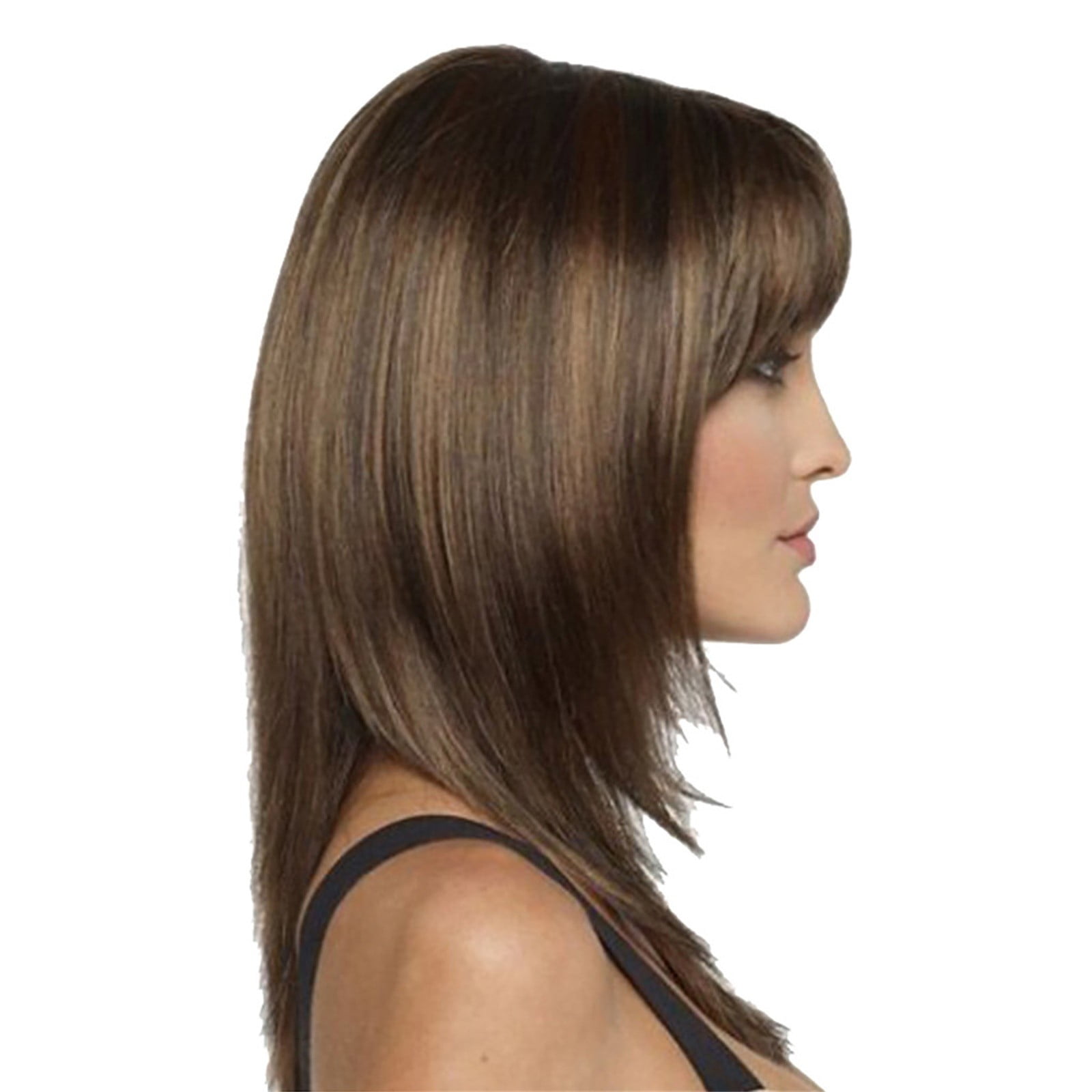 Cptfadh S Wigs Ladies Wig Long Curly Wig Natural Hair Naphane In The Middle Part of Heat Synthesis 19.68 Inch Wig Human Hair Lace Front Wigs Wear And Go Glueless Wig Headband Wig Wig Band Braided Wigs