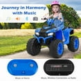 thumbnail image 3 of Resenkos 24V Kids Ride On Electric ATV, Ride On Toy Car for Kids 3-8 Boys & Girls Navy, 3 of 8