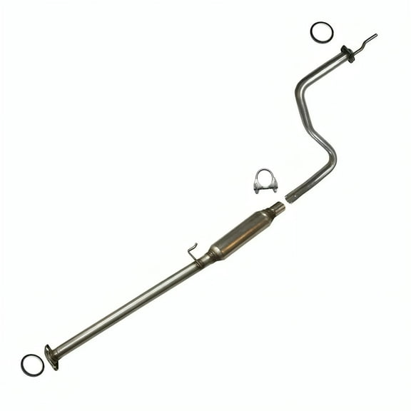 Stainless Steel Exhaust Resonator Pipe Fits 1996-2000 Honda Civic 1.6L - Direct Fit